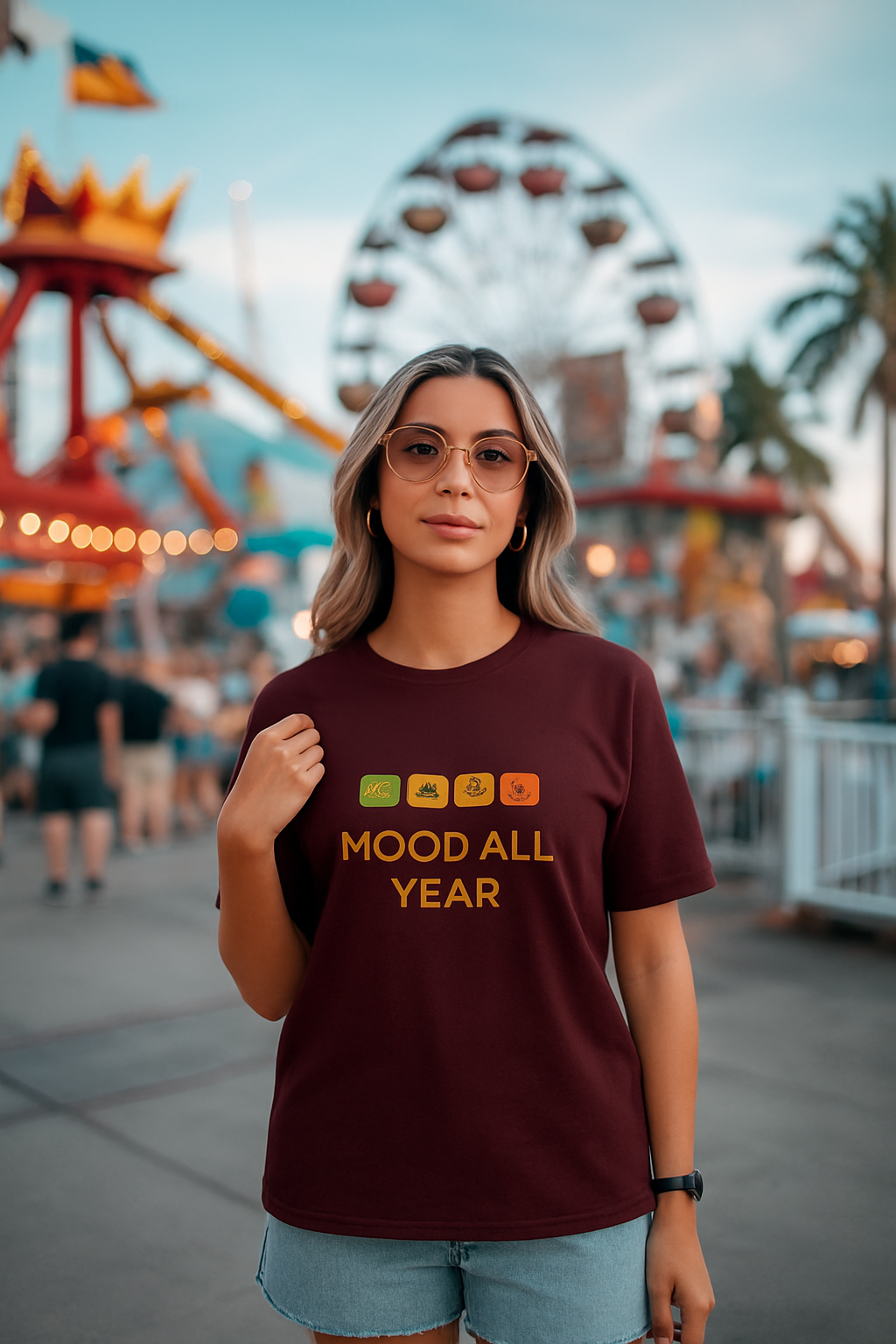 Mood All Year Unisex Terry Oversized Tee girl's