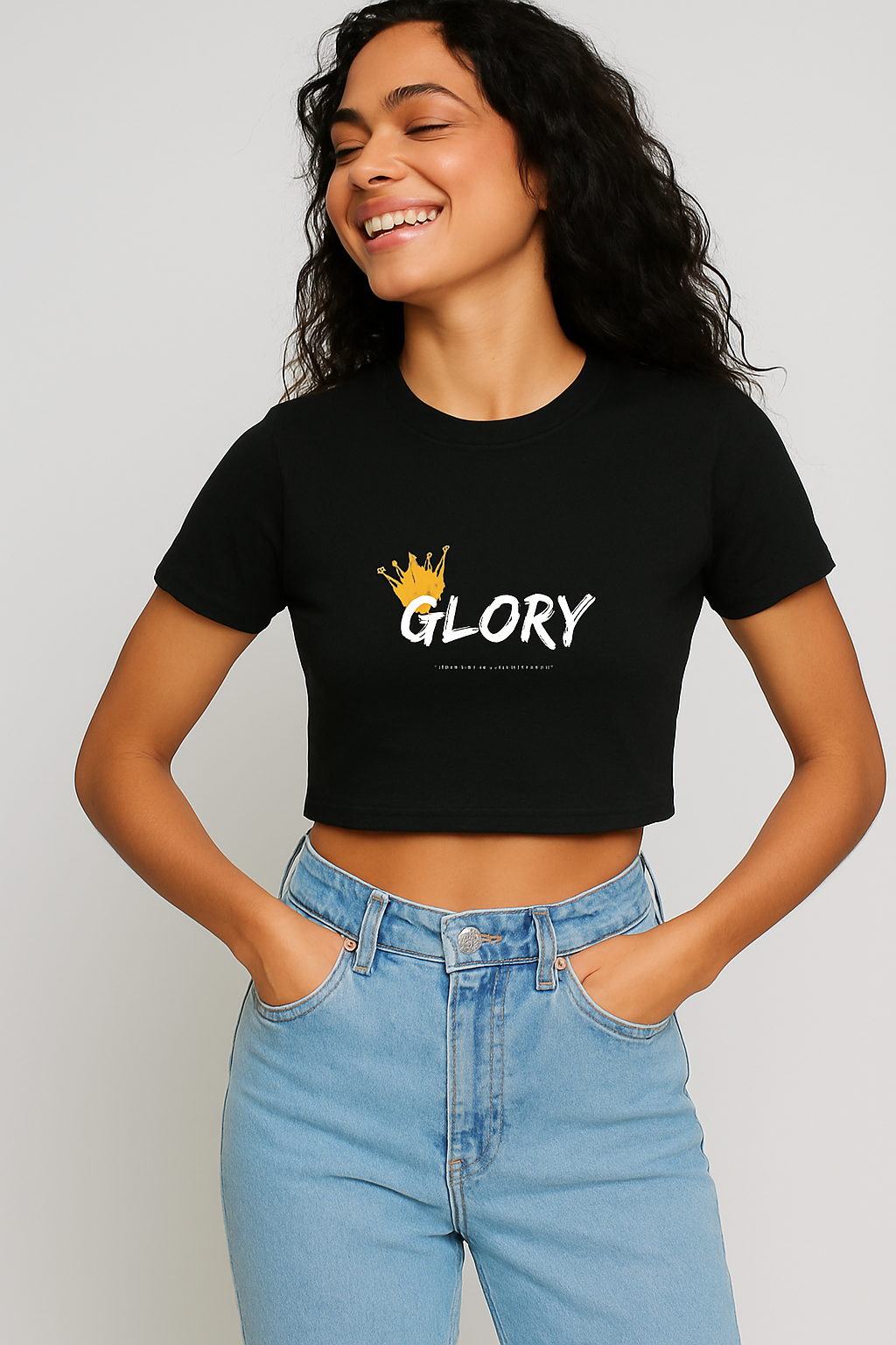 Success Empowering Quote Unisex Crop Top