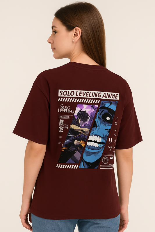 Solo Leveling Unisex Terry Oversized Tee