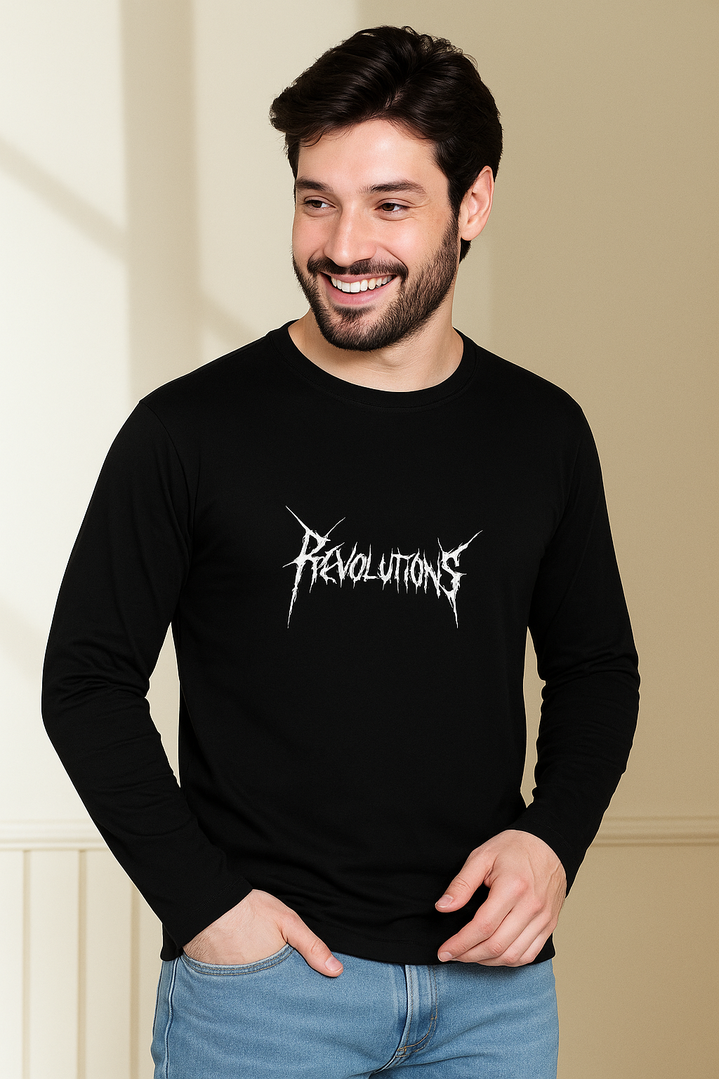 United Style Male Full Sleeve T-Shirt