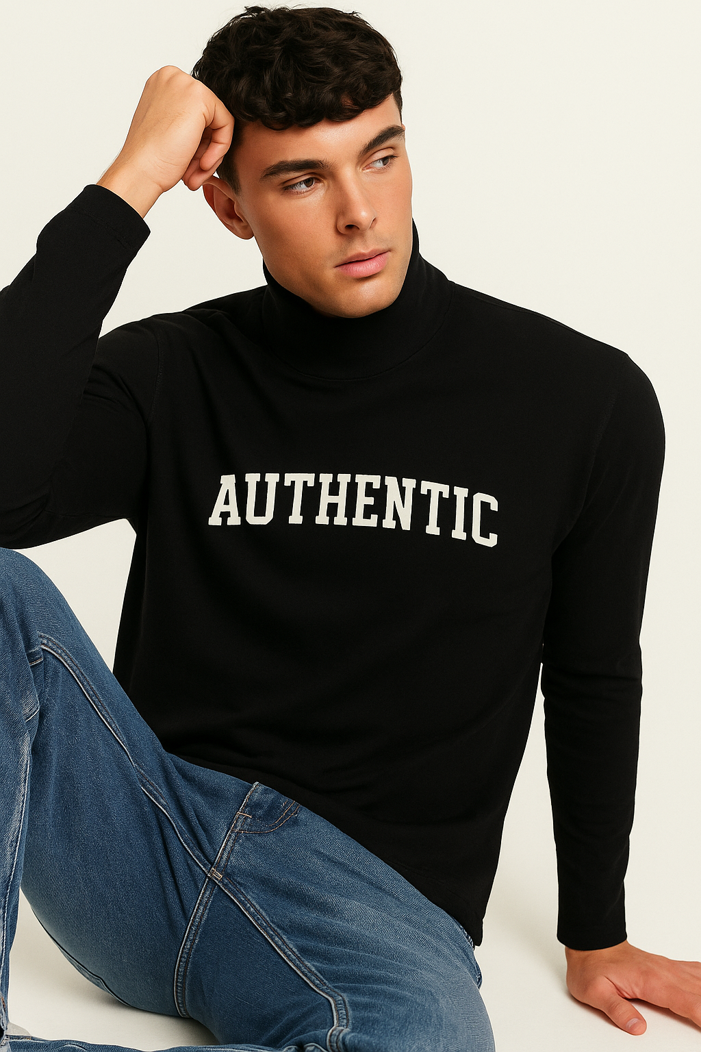 Authentic Male Full Sleeve T-Shirt