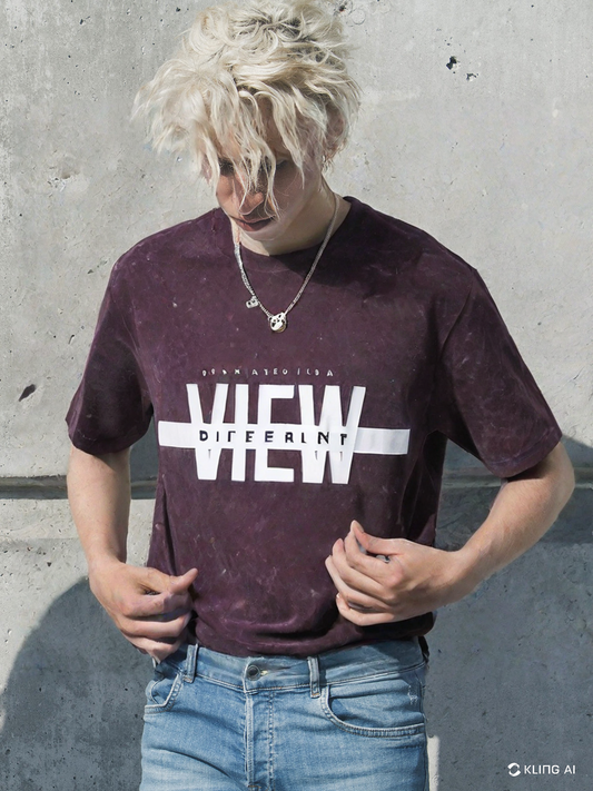 Unisex Acid Wash Oversized T-shirt