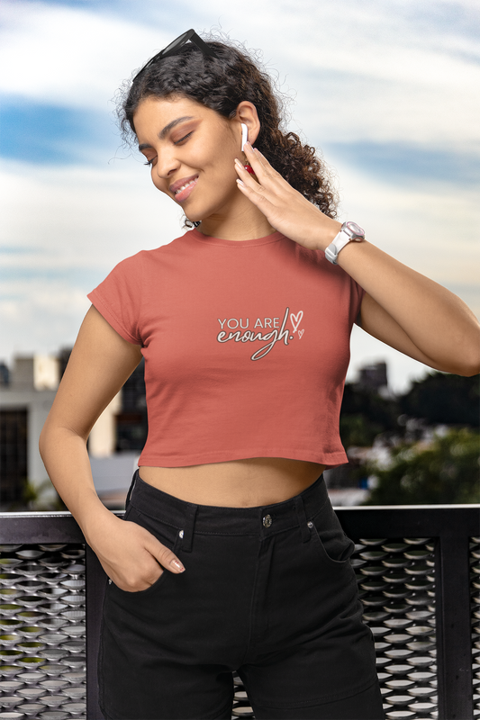 Selfcare Quotes Crop Top