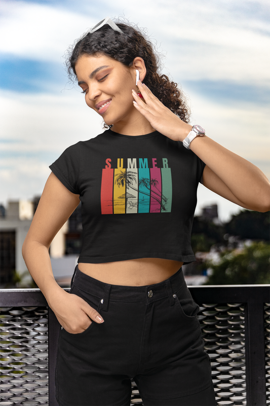 Modern Summer Female Crop Top