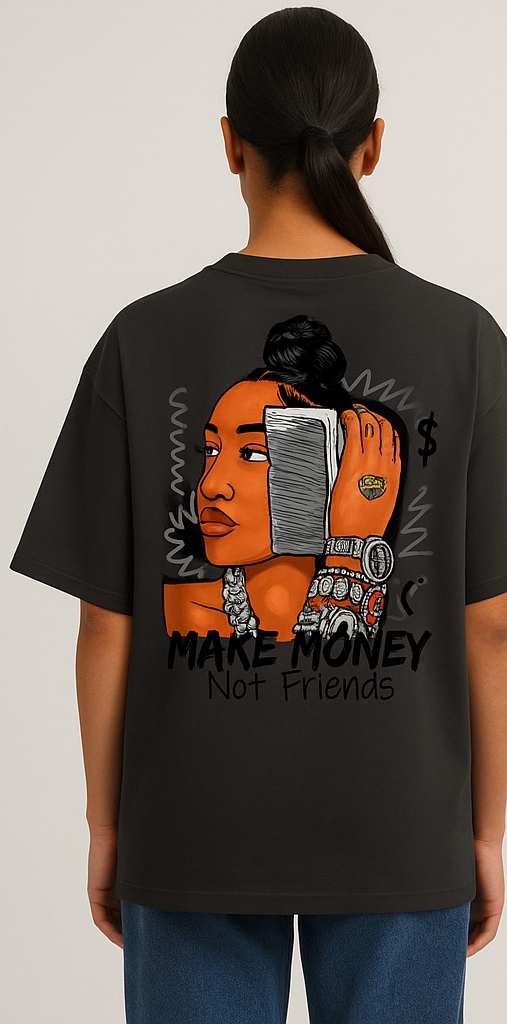 Show Me The Money Unisex Terry Oversized Tee