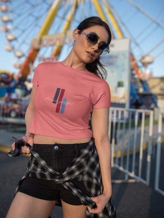 Typographic Quote Unisex Crop Top