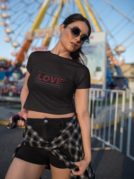 Love Crop Top
